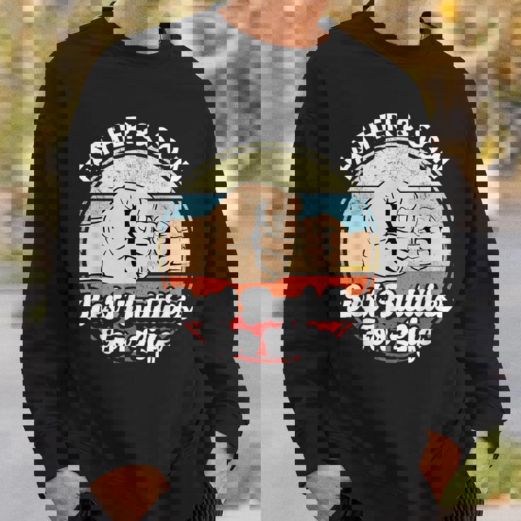 父と息子 ベストバディーズ 面白いお揃い お父さんと息子のギフト スウェットシャツ 彼への贈り物