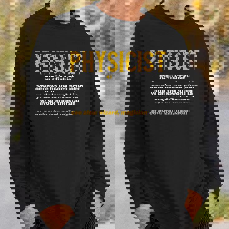 物理学者 定義 科学 オタク 面白い 魔法 スウェットシャツ 彼への贈り物