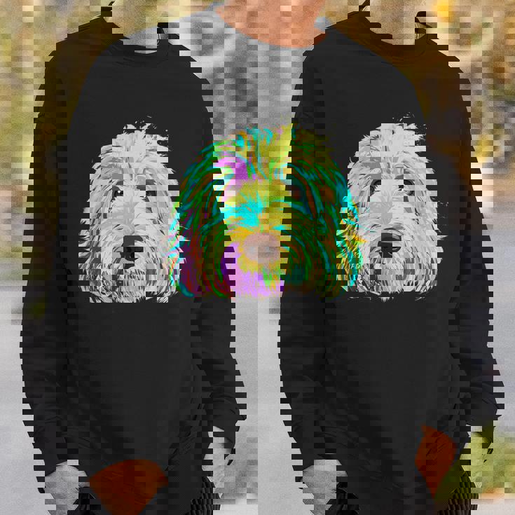 犬 カラフル ラブラドゥードル スウェットシャツ 彼への贈り物