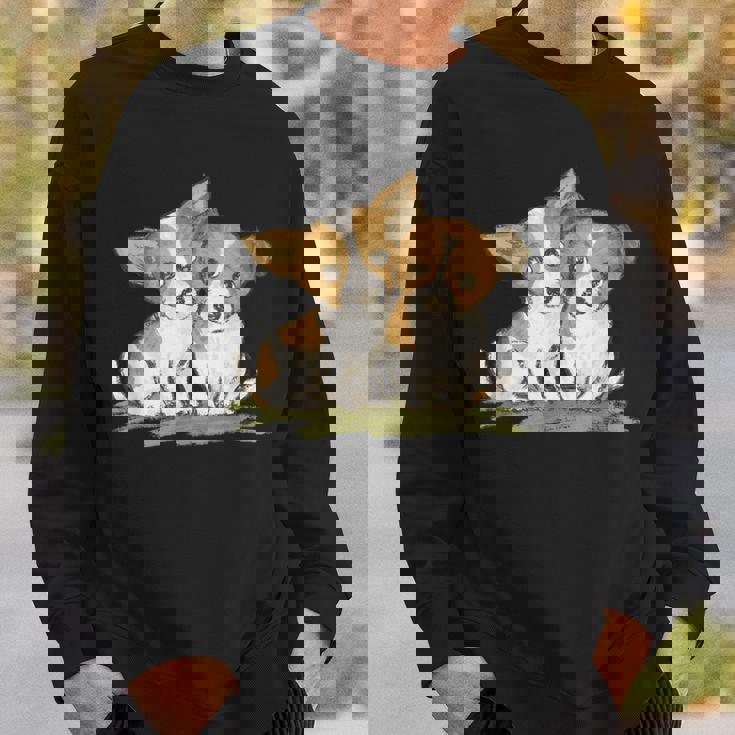 犬 ジャックラッセルテリア いぬ 子犬 ペット かわいい 動物 イラスト スウェットシャツ 彼への贈り物