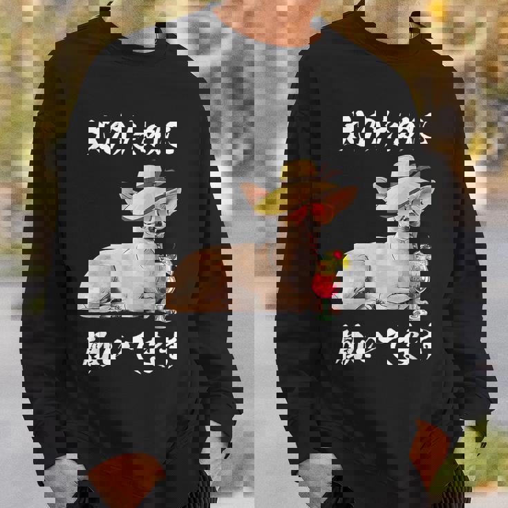 犬のために働いてます チワワデザイン イヌ わんこ 犬好き グッズ おもしろ 面白い 服 ネタ わんこ スウェットシャツ 彼への贈り物