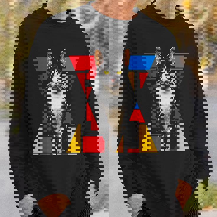 猫 グラフィック ペット アートワーク 猫 スウェットシャツ 彼への贈り物