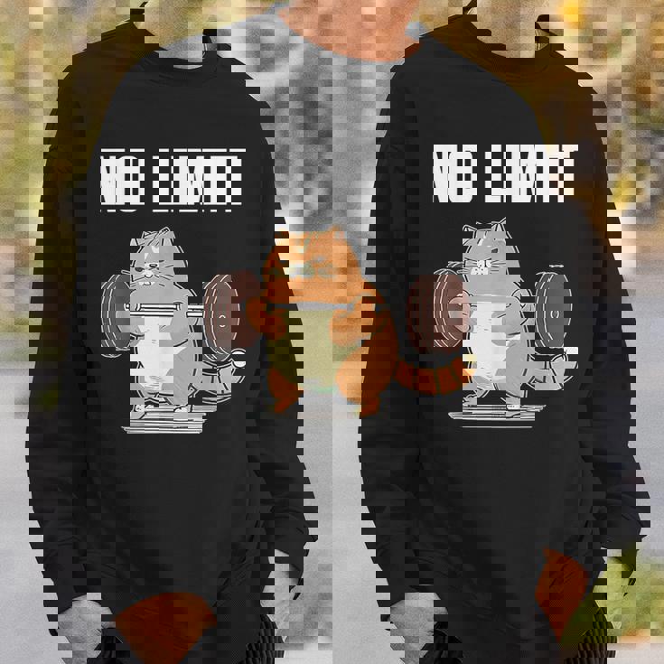 猫 ネコ 面白いtシャツ 筋トレ おもしろ 文字入り 面白い 服 おもしろグッズ 文字tシャツ ネタ ニャンコ メンズ スウェットシャツ 彼への贈り物