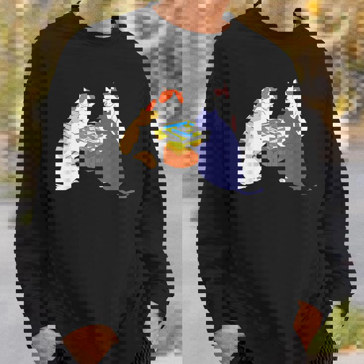 猫 ネコ 麻雀 面白いtシャツ 文字入り メンズ おもしろ 面白い 服 おもしろグッズ ネタ 雀士 スウェットシャツ 彼への贈り物