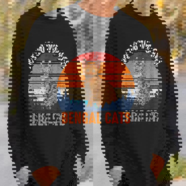 猫-ベンガル猫 スウェットシャツ 彼への贈り物