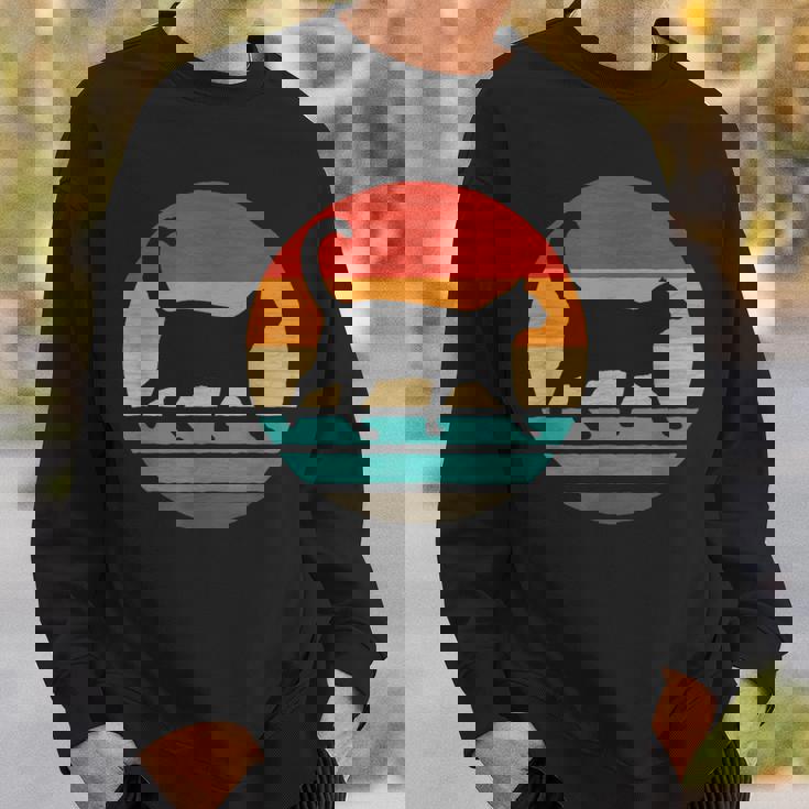 猫 レトロスタイル ビンテージ スウェットシャツ 彼への贈り物