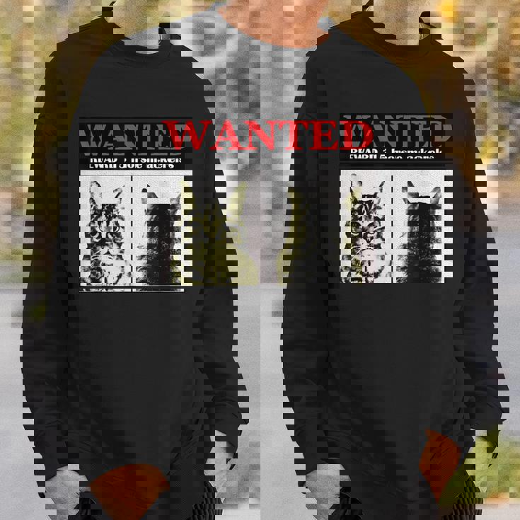 猫 ロック Rock Wanted キジトラ レトロ おしゃれ 個性的 可愛い 面白い スウェットシャツ 彼への贈り物