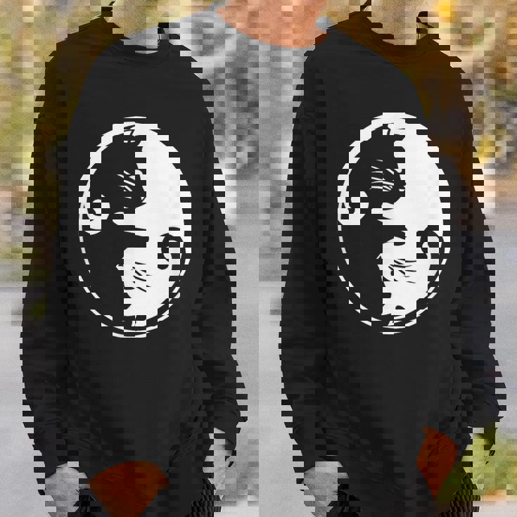 猫の陰陽相互接続 スウェットシャツ 彼への贈り物