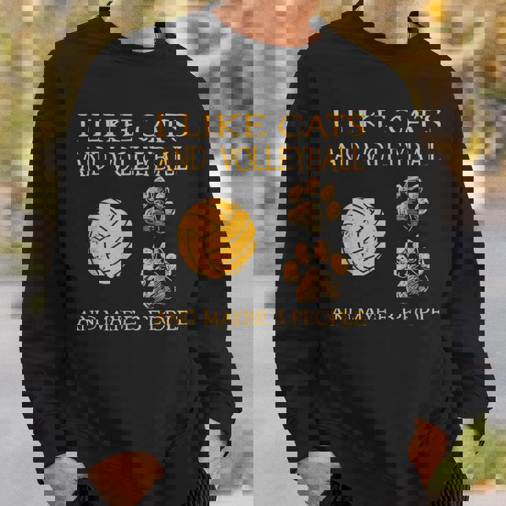 猫やバレーボールが好きで、3人もいるかもしれません。 スウェットシャツ 彼への贈り物