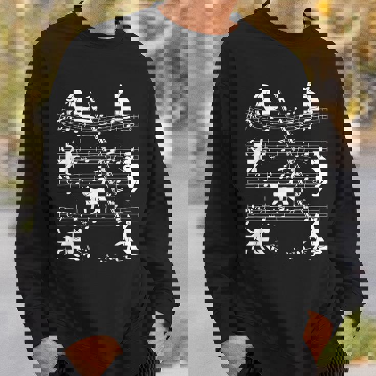 猫好きフルート奏者のためのフルート猫。 スウェットシャツ 彼への贈り物