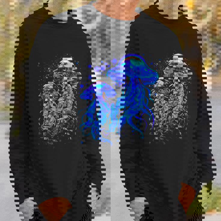 生物発光発光クラゲ スウェットシャツ 彼への贈り物