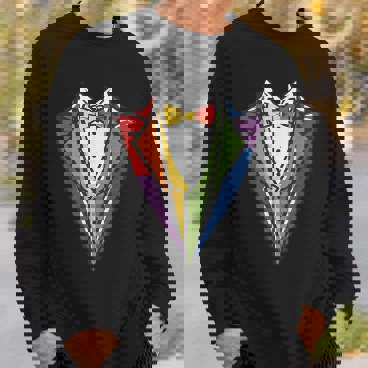 男の子、子供、男性用の幼児用タキシードコスチューム。かわいいレインボータキシード。 スウェットシャツ 彼への贈り物