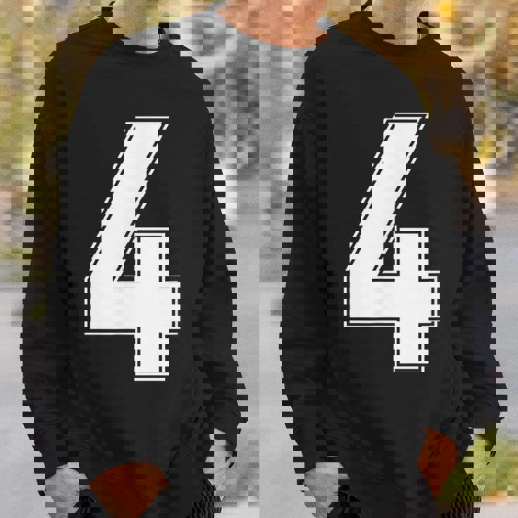 番号4 Fourports アスレチック チーム ジャージー バーシティ ユニフォーム スウェットシャツ 彼への贈り物