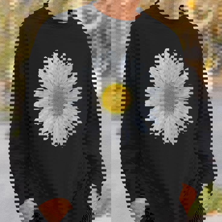 白いデイジーの花、咲くデイジー、花、花、デイジー スウェットシャツ 彼への贈り物