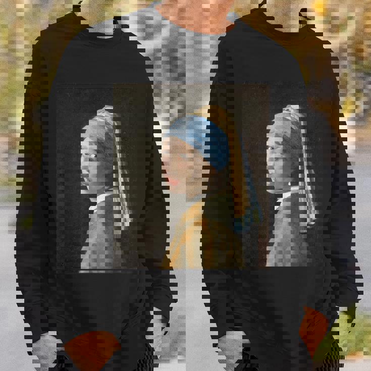 真珠の耳飾りの少女／フェルメール【世界の名画】（高精細画像）Vermeer 美術館アート 油絵 スウェットシャツ 彼への贈り物