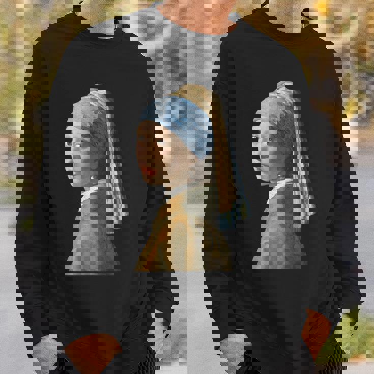 真珠の耳飾りの少女／フェルメール（切り抜き）【世界の名画】Johannesermeer 青いターバン 美術館アート スウェットシャツ 彼への贈り物
