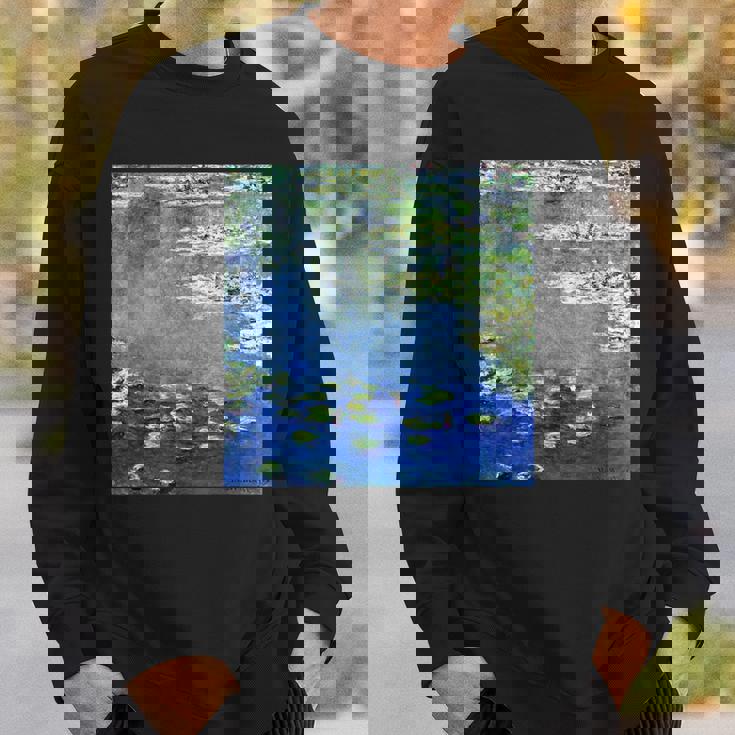 睡蓮の絵 スウェットシャツ 彼への贈り物