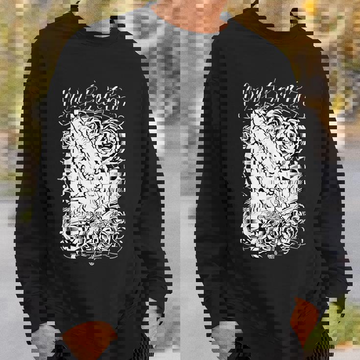 神だけが私を裁くことができるローライダーアートチカーノカルチャー スウェットシャツ 彼への贈り物