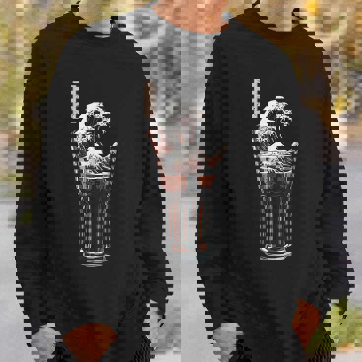 神奈川沖浪裏 コーラグラス 面白いアート スウェットシャツ 彼への贈り物