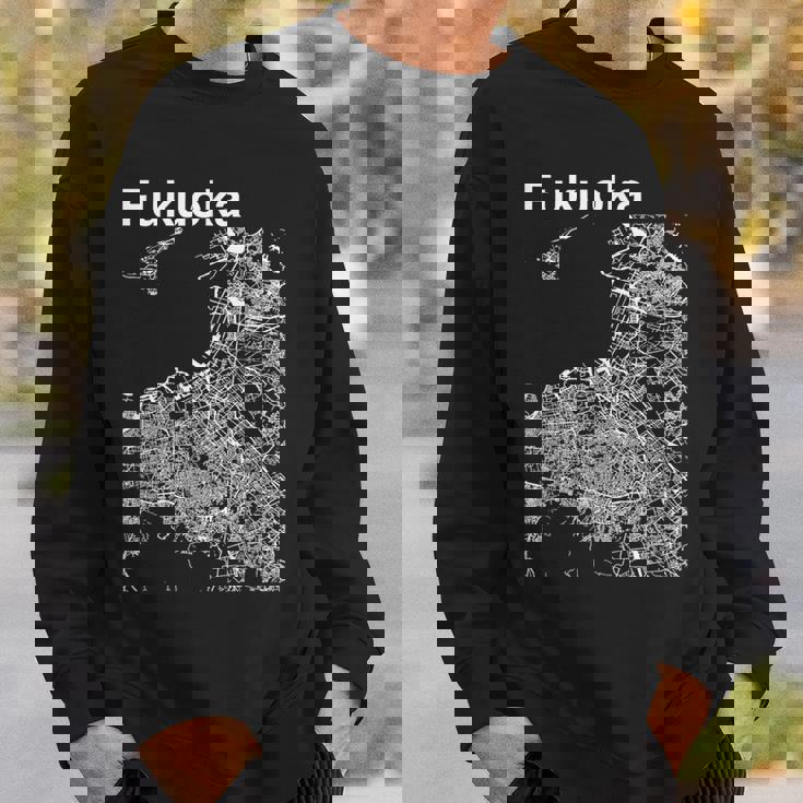 福岡ジャパン クラシック シティ マップ グラフィック スウェットシャツ 彼への贈り物