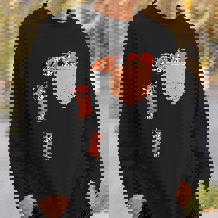 私のポケットファニーで家族のレッドパンダ スウェットシャツ 彼への贈り物