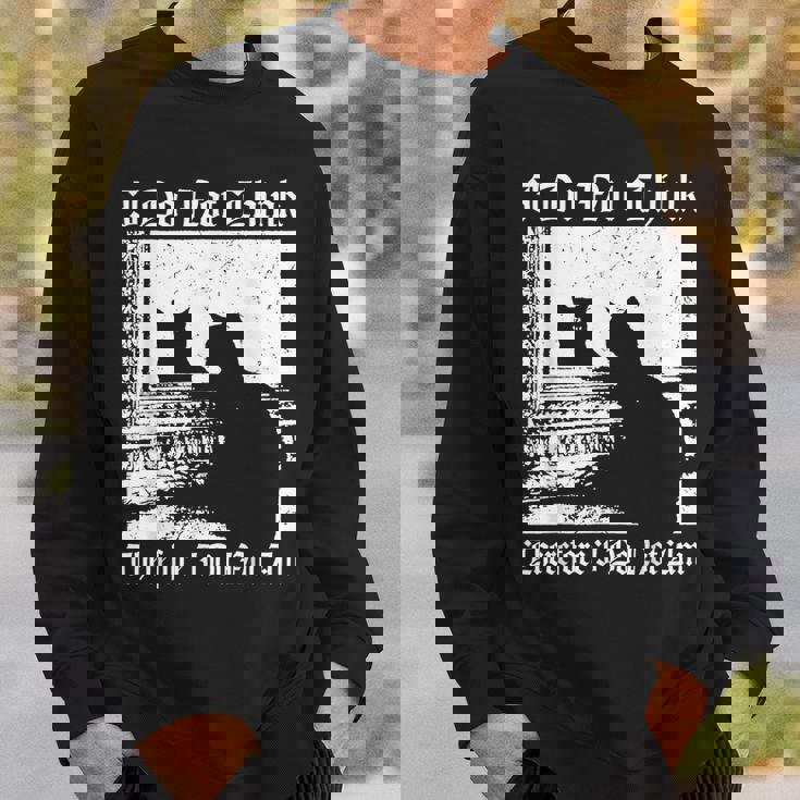 私はそうは思わないから黒猫は哲学者じゃない スウェットシャツ 彼への贈り物