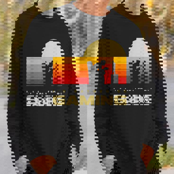 私はむしろゲームをしたい スウェットシャツ 彼への贈り物