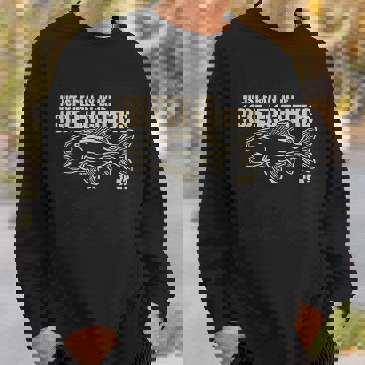 私はシーラカンスが本当に好きですok スウェットシャツ 彼への贈り物