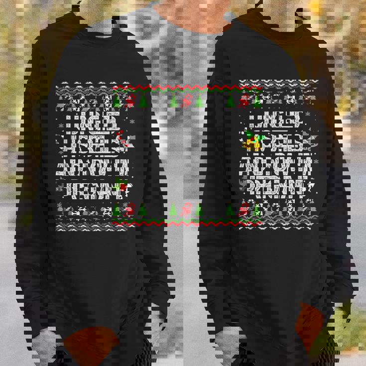 私は彼のベルを鳴らして今妊娠中クリスマス妊娠 スウェットシャツ 彼への贈り物