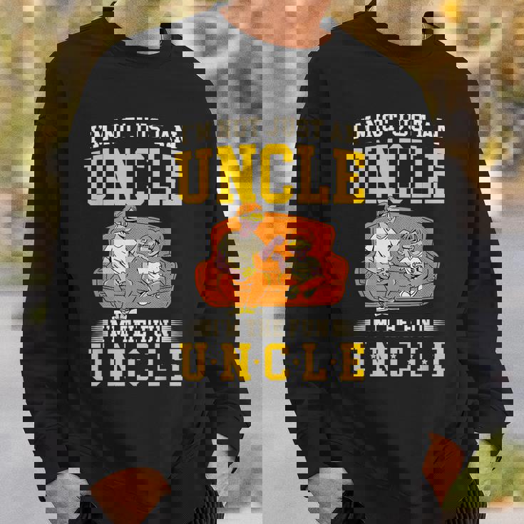 私は楽しいおじさんです 面白いパーティー愛好家のおじさん コスチュームのおじさん スウェットシャツ 彼への贈り物