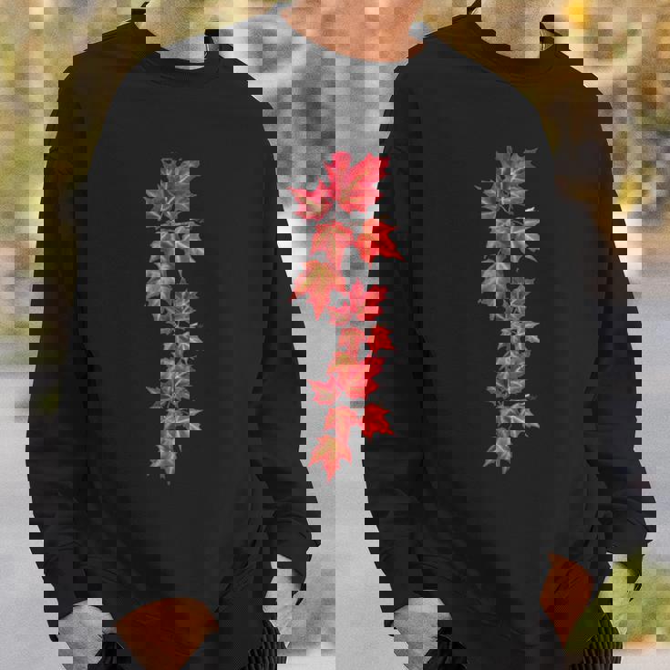 秋の紅葉のつる スウェットシャツ 彼への贈り物