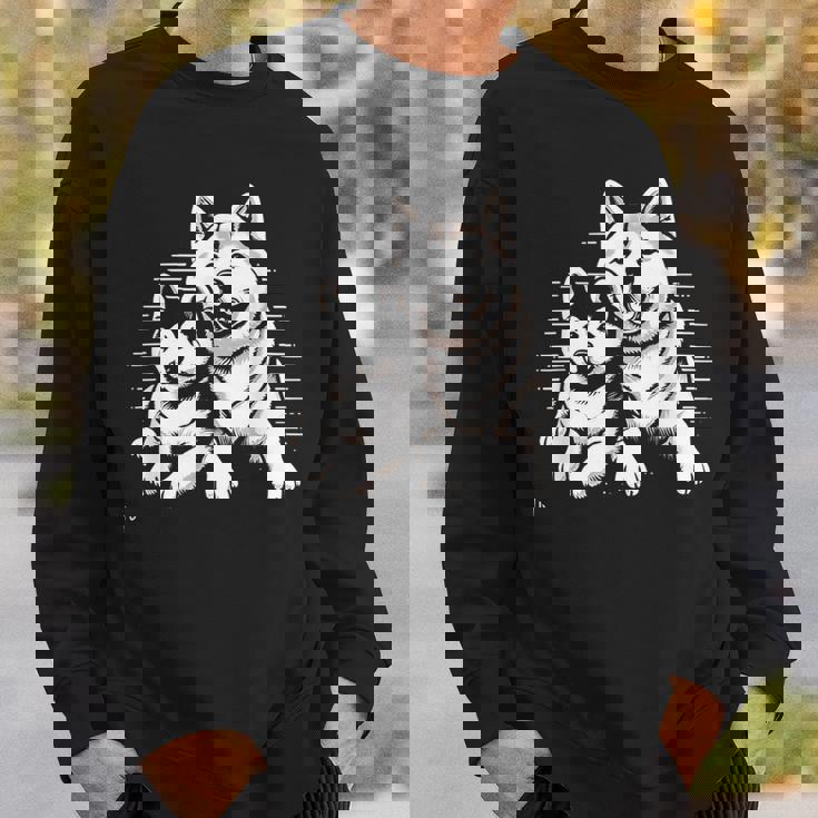 秋田犬 グラフィックtシャツ レディース メンズ スウェットシャツ 彼への贈り物