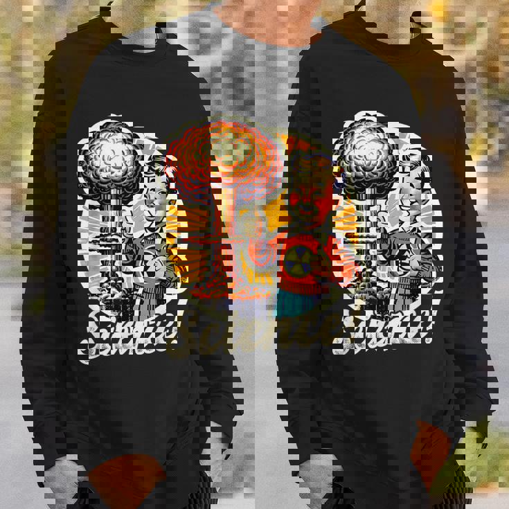 科学 核 原爆 爆発 レトロ 面白い 言葉 スウェットシャツ 彼への贈り物