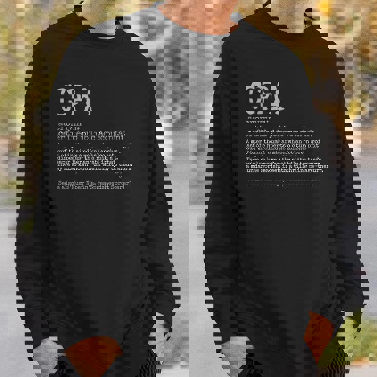 税務認定公会計士cpa スウェットシャツ 彼への贈り物