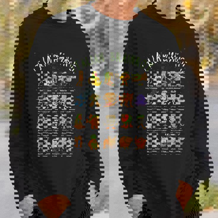 種類 イタリア ブレイン ミーム キャラクター 手描き ティーン スウェットシャツ 彼への贈り物