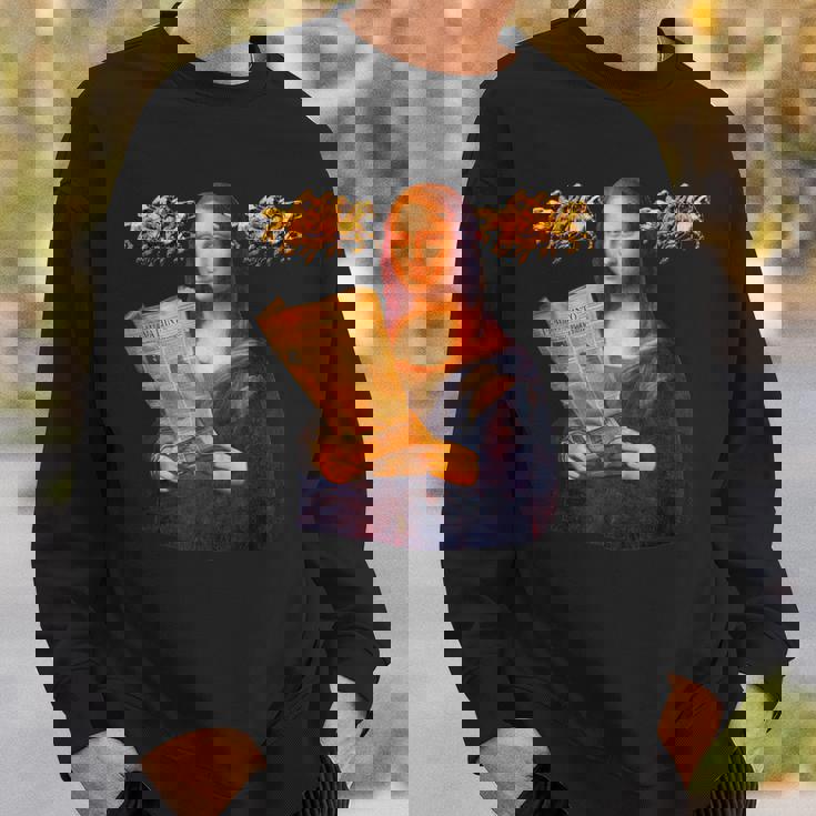 競馬 馬tシャツ モナリザ おもしろ ウマ レース 馬 乗馬 競馬 面白いtシャツ メンズ グッズ ネタ 大人 男性 スウェットシャツ 彼への贈り物