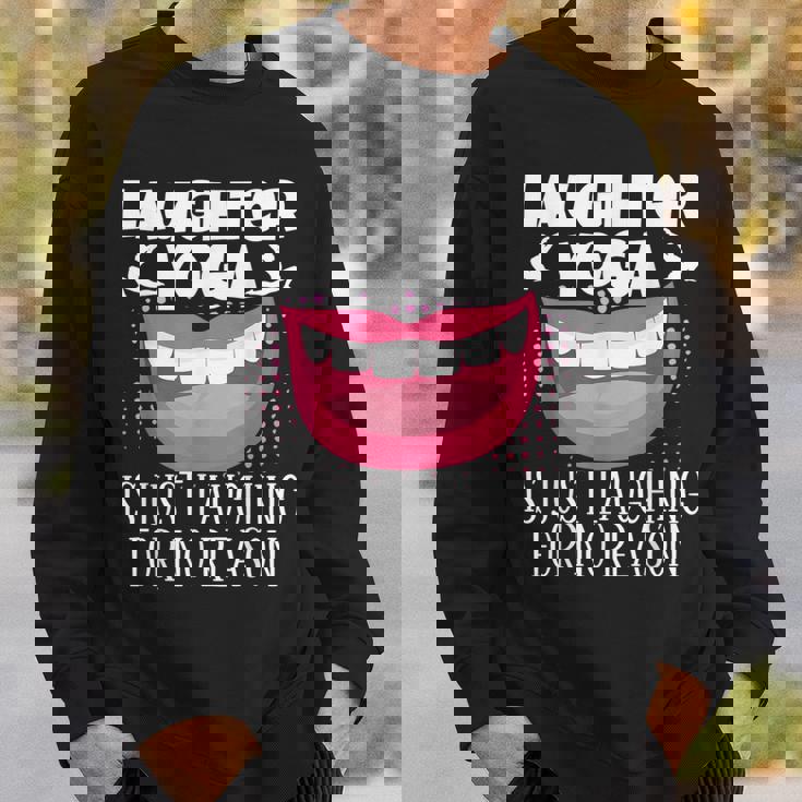 笑いヨガは理由もなくただ笑うだけの瞑想 スウェットシャツ 彼への贈り物