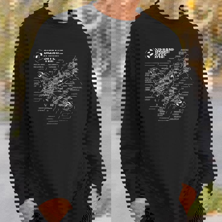 第二次世界大戦イギリスのスーパーマリンスピットファイアファイター スウェットシャツ 彼への贈り物