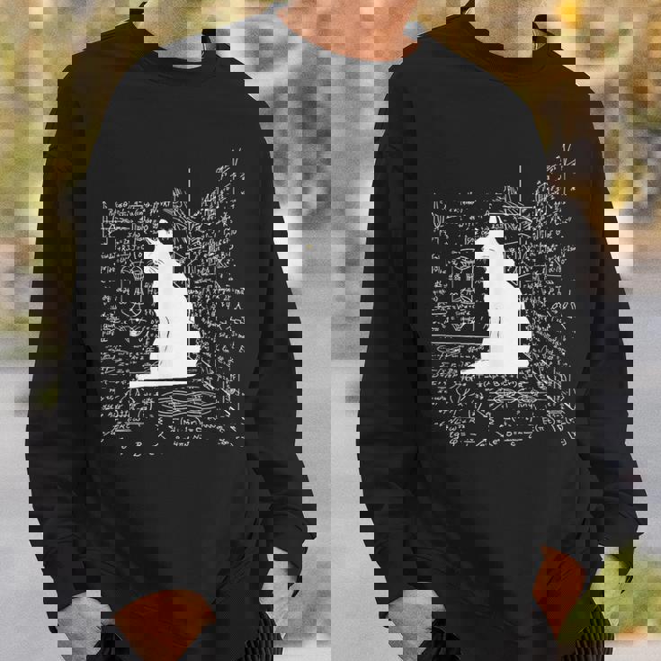 箱の中のシュレディンガーの猫 スウェットシャツ 彼への贈り物