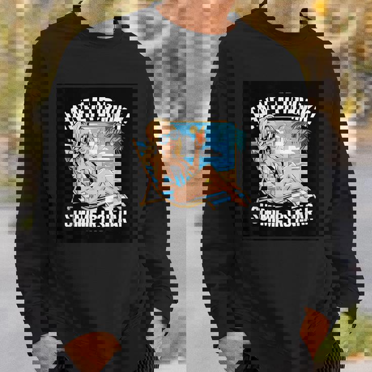 素敵な夏の言っているビーチモチーフ スウェットシャツ 彼への贈り物