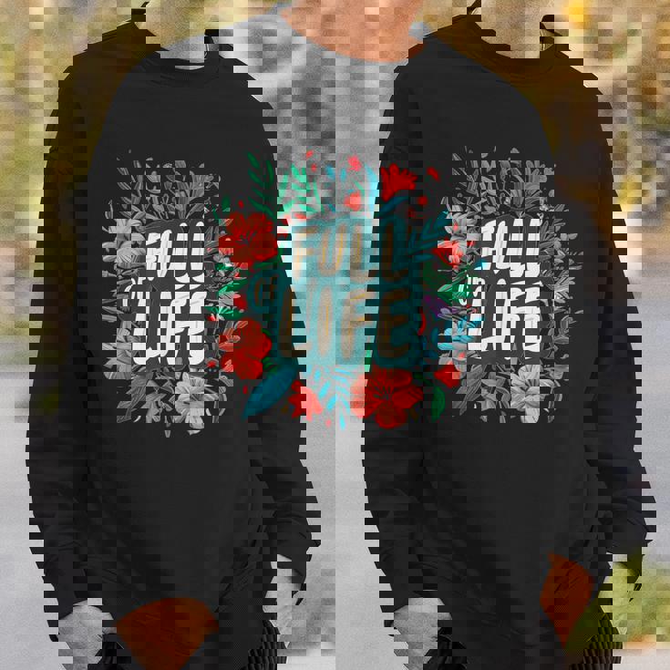 素敵な花のコスチュームでいっぱいの人生。 スウェットシャツ 彼への贈り物