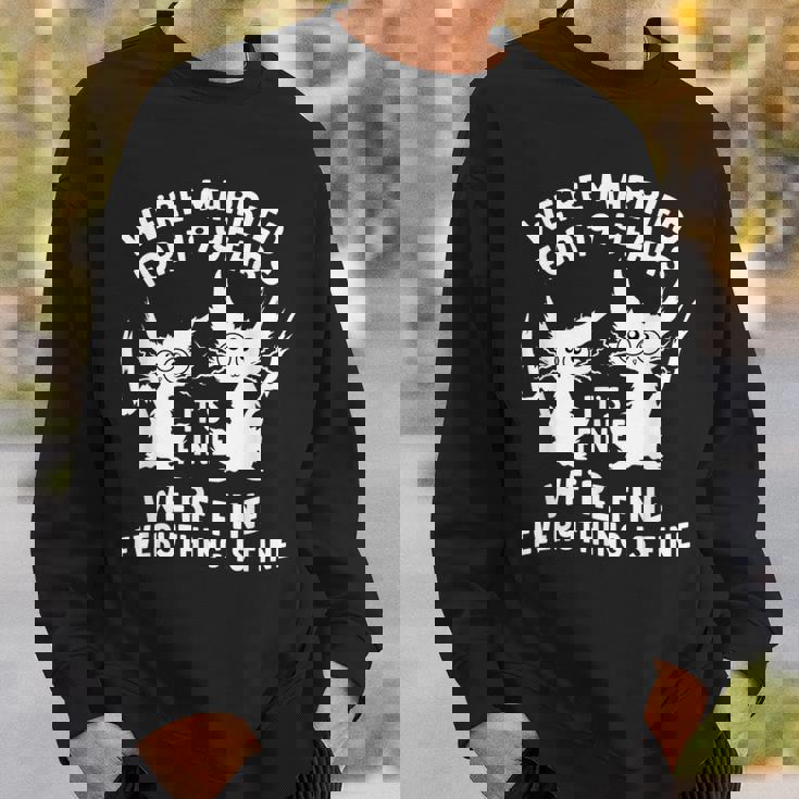 結婚19周年 結婚19年目 いい猫 面白い スウェットシャツ 彼への贈り物