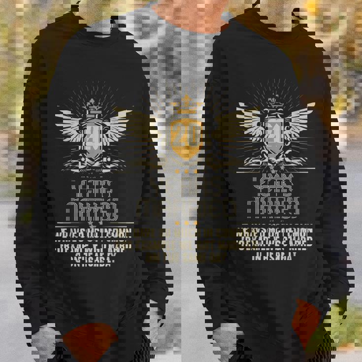 結婚20年 結婚20周年 結婚20周年 結婚記念日 結婚記念日 スウェットシャツ 彼への贈り物