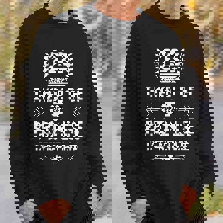 結婚23周年 結婚記念日 おもしろい 夫 妻 スウェットシャツ 彼への贈り物