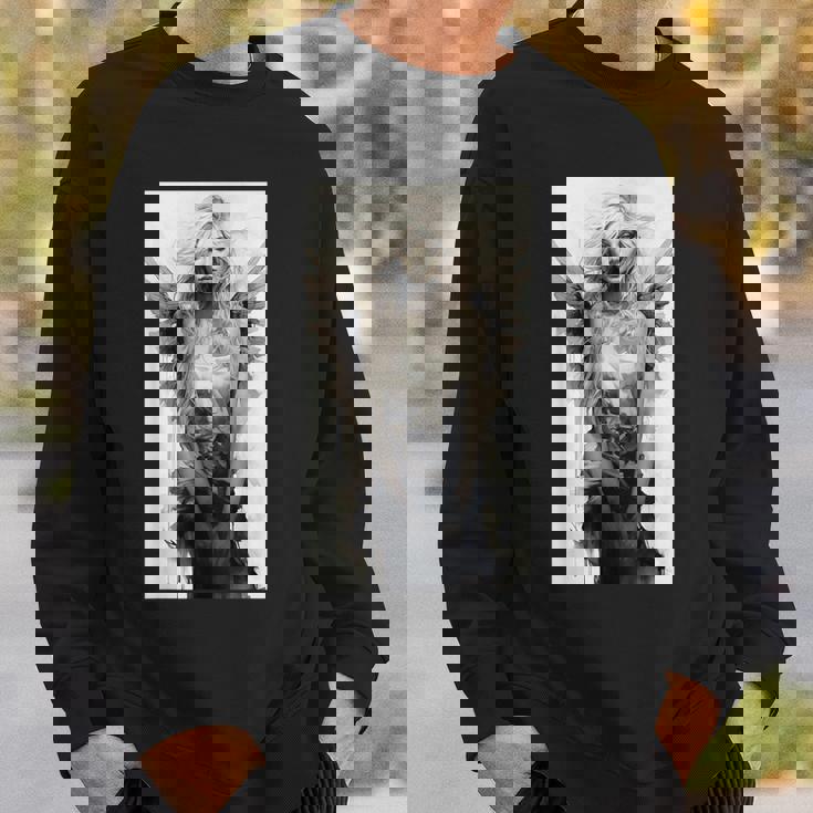 美しい天使 白黒ヴィンテージアート スウェットシャツ 彼への贈り物