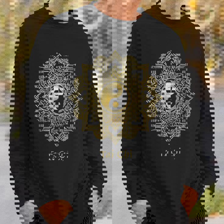 美しい太極拳、陰陽曼荼羅 スウェットシャツ 彼への贈り物