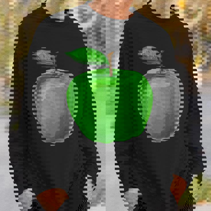 美しい青りんごを彩った果物や果物のりんご。 スウェットシャツ 彼への贈り物