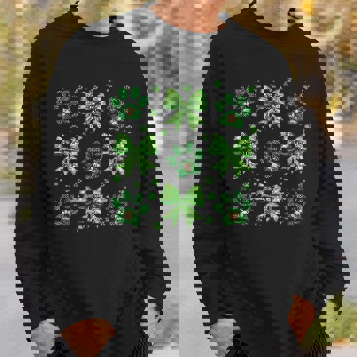 聖パトリックの日 犬 猫 コケット リボン シャムロック 聖パトリック スウェットシャツ 彼への贈り物