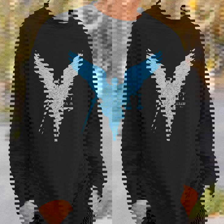 聖ミカエル正義の大天使戦士。キリスト教の信仰 スウェットシャツ 彼への贈り物