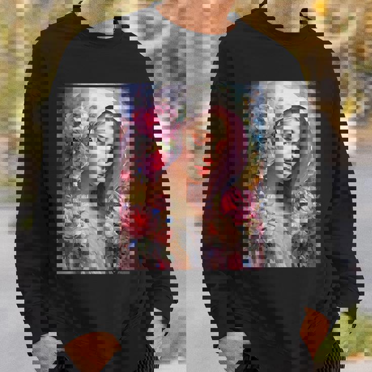 聖母、聖母マリア、聖母マリア、聖母 スウェットシャツ 彼への贈り物